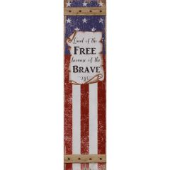 Land of The Free Reversible Porch Sign