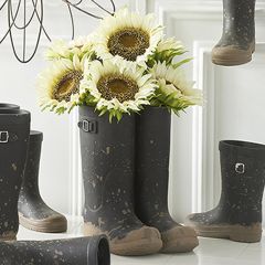 Large Cream Sunflower Stem