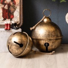 LARGE Decorative Jingle Bell Set of 2