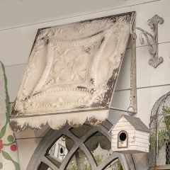 LARGE Distressed Metal Tile Awning 24 Inch 