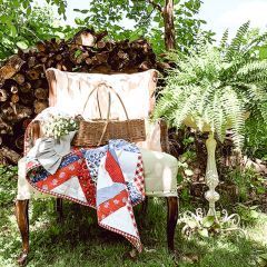 Large Handled Natural Rattan Display Basket