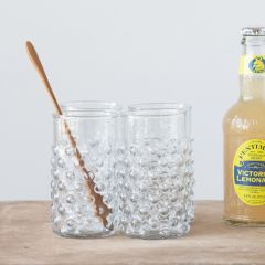 Large Hobnail Drinking Glass