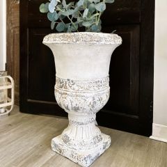 Large Metal Antique Style Urn