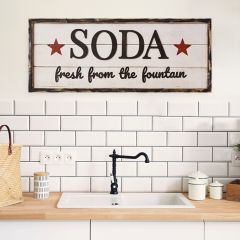 Primitive Farmhouse SODA Wall Sign