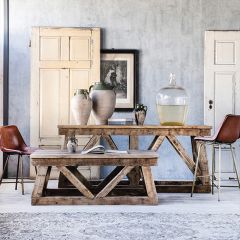 Large Reclaimed Factory Beams Coffee Table