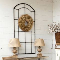 LARGE Rustic Farmhouse Metal Window Frame