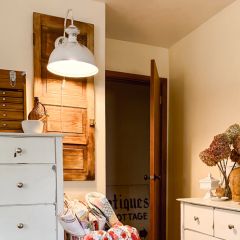 Large Rustic Metal Sconce