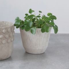 Large Textured Sandstone Planter Pot