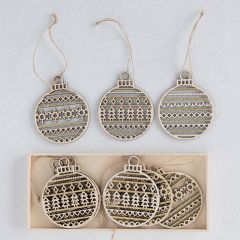 Laser Cut Wood Ornaments