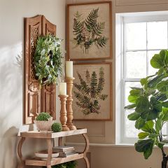 Lattice Wood Faux Door Wall Panel Pair