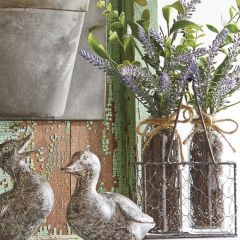 Lavender In Vase Basket Caddy Arrangement