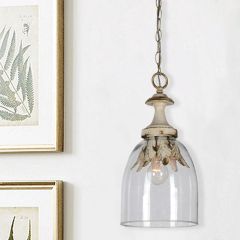 Leaf Accent Single Pendant Light
