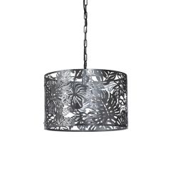 Leaf Cutout Drum Pendant Light