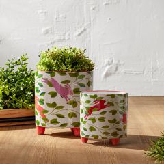 Leaping Bunnies Planter Set of 2