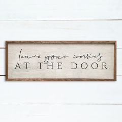 Leave Your Worries At The Door Wall Art