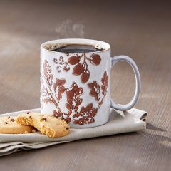 Leaves and Acorns Stoneware Mug