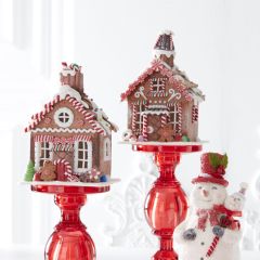 LED Gingerbread Village House Set of 2