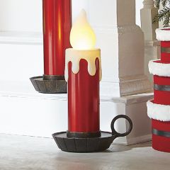 LED Old World Metallic Candle