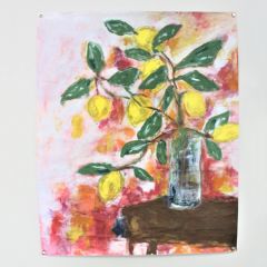 Lemon Branches Paper Wall Art