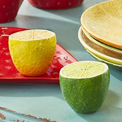 Lemon Lime Salt And Pepper Shakers 2 Sets