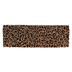 Leopard Print Coir Double Door Mat