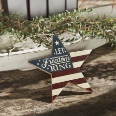 Let Freedom Ring Star Ornament Set of 4