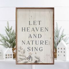 Let Heaven And Nature Vine Whitewash Wall Art