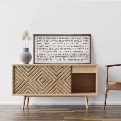 Let It Be Something Good Whitewash Wall Art