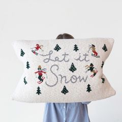 Let It Snow Lumbar Pillow