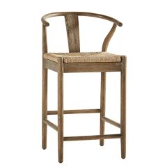 Light Oak Wood Counter Stool