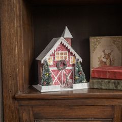 Lighted Christmas Barn