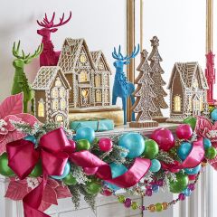 Lighted Clay Gingerbread House