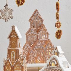 Lighted Gingerbread House