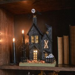 Lighted Haunted Halloween House