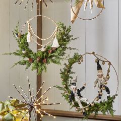 Lighted Metal Wreath Set of 3