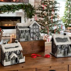 Lighted Snow Covered Village Collection