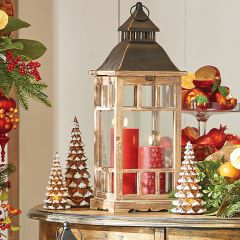 Lighted Snowy Christmas Tree Set of 3