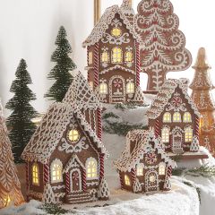 Lighted Sprinkle Gingerbread House