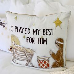 Little Drummer Boy Throw Pillow