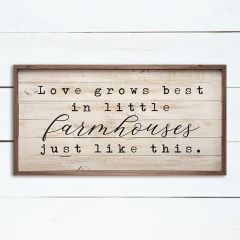 Little Farmhouse Whitewash Wall Art