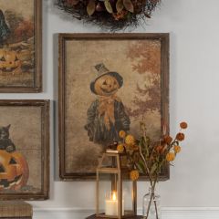 Little Pumpkin Girl Framed Wall Print