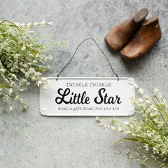 Little Star Hanging Metal Sign
