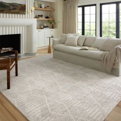 Loloi II Kamala Collection Ivory/Silver Area Rug