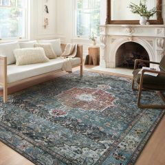 Loloi II Margot Collection Ocean Brick Area Rug