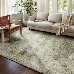 Loloi II Rosette Collection Sage/Beige Area Rug