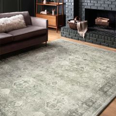 Loloi II Rosette Collection Steel/Graphite Rug