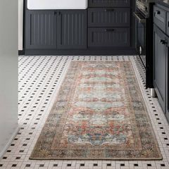 Loloi Loren Collection Brick/Multi Area Rug