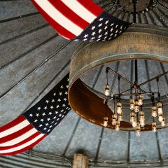 LONG American Flag Banner