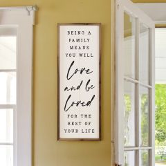 Love And Be Loved White Wall Art