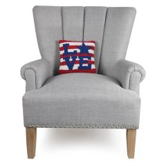 Love Star Patriotic Accent Pillow